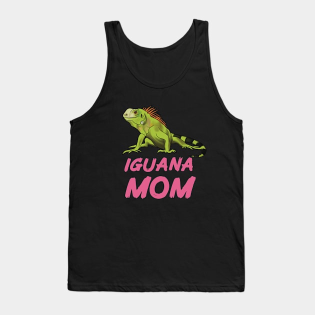 Iguana Mom for Iguana Lovers, Pink Tank Top by Mochi Merch